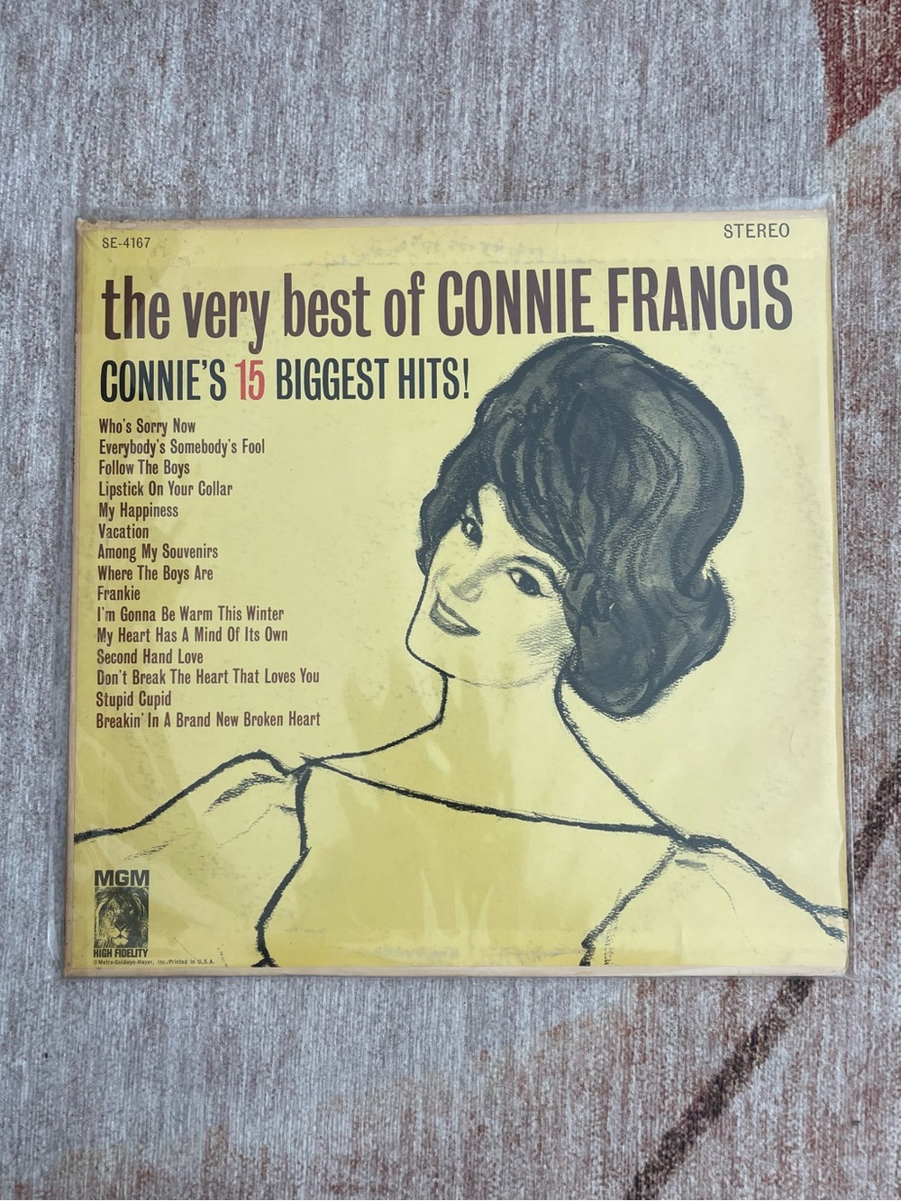 Connie Francis “The Very Best of Connie Francis” Vinyl Record